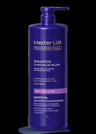 Шампунь для нейтрализации желтизны anti-yellow master lux (100, 250, 1000, 3000 мл) 1000