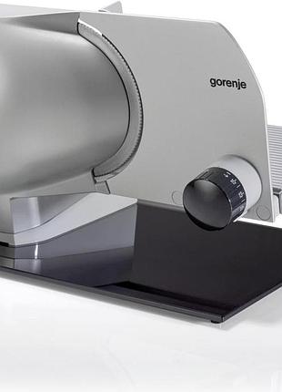 Ломтерезка gorenje r902a, 100вт, лезвие-нерж.сталь, диаметр ножа-170мм, корпус-металл, серый