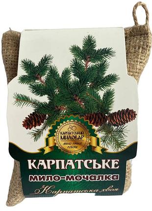 Мочалка для тела карпатский мыловар / хвойная (травяная мочалка для тела)