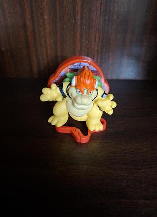 Коллекционная игрушка-подвеска боузер (bowser) с super mario - крутой аксессуар на рюкзак супер марио