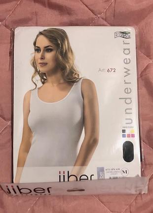 Жіноча майка jiber premium cotton (чорна, розмір m)
