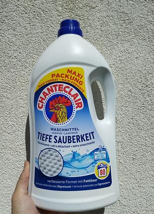Гель для прання chanteclair tiefe sauberkeit 3.6 л (80 прань) – універсальний, проти складних плям