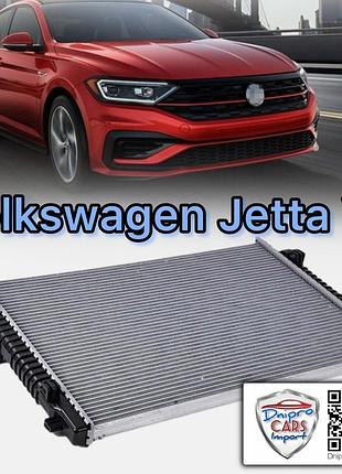 Радиатор охлаждения двигателя vw jetta 7, tiguan, taos, skoda kodiaq, octavia a7 / a8, audi (5wa121251e, 5qm121251ab)
