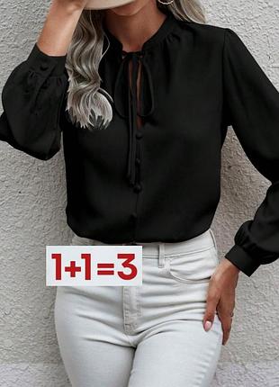 1+1=3 🎁 милейшая блуза на пуговицах и на завязке от shein