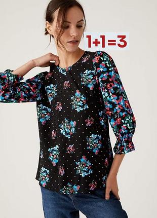 1+1=3 🎁 новая блуза в цветочный принт от marks &amp; spencer