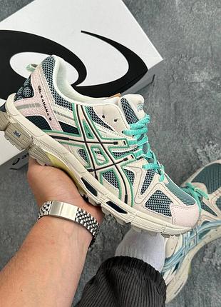 Asics gel-kahana 8 beige mint кроссовки ассикс