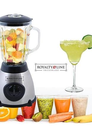 Стационарный блендер royalty line rl-sme-600-6 настольный измельчитель со стеклянной чашей