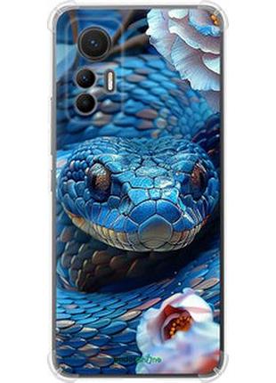 Чехол на xiaomi 12 lite blue snake "6079sp-2579-2448"