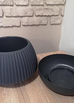 Вазон "бохо" d17*27cм 2,5л 2