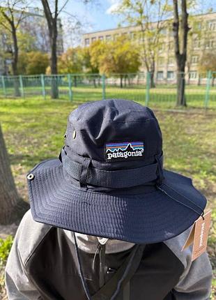 Панама patagonia, панами патагонія з мотузкою люкс якості темно синя