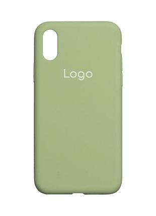 Чохол silicone case full size (aa) для iphone x/xs 01.mint