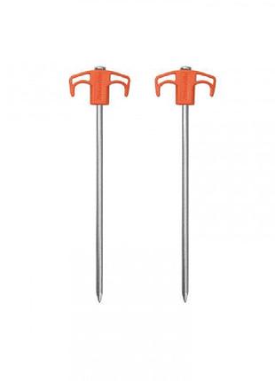 Колки металлические naturehike nh21yw133, 25 см, оранжевые 2 шт