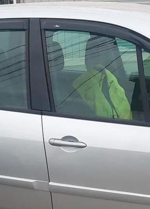 Ветровики на окна (4 шт, hic) для renault scenic/grand 2003-2009 гг