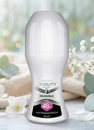 Кульковий дезодорант-антиперспірант on duty avon "невидимий бар'єр", 50 ml avon