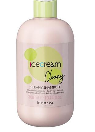 Шампунь против перхоти inebrya cleany shampoo 300, 1000ml