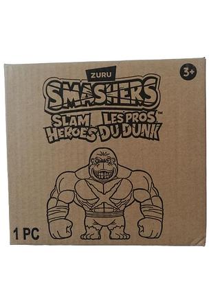 Стретч-игрушка smashers slam heroes (модель: коричневая горила) от бренда zuru