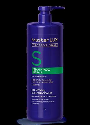 Шампунь відновлювальний для пошкодженого волосся repair master lux (100, 250, 1000, 3000 мл) 1000
