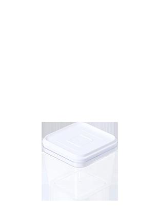 Емкость для сыпучих продуктов 0,6л. прозрачный/белый