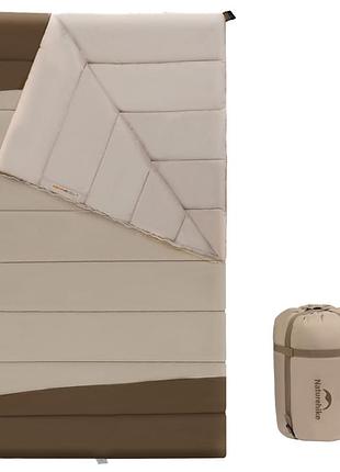 Спальный мешок двухместный naturehike cnk2300019, коричневый