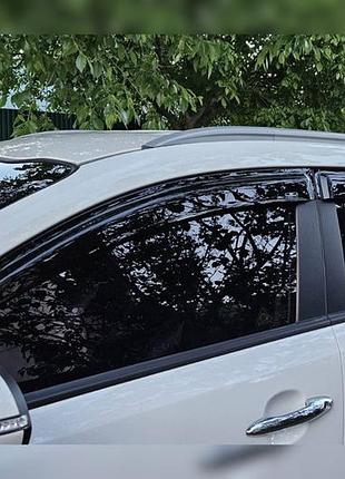Ветровики на окна (4 шт, hic) для kia sportage 2010-2015 гг