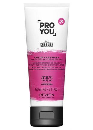 Маска для захисту кольору фарбованого волосся pro you the keeper color care mask revlon professional 60 мл