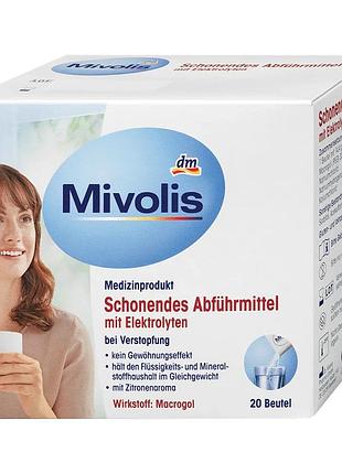 Порошок от запора с электролитами, mivolis schonendes abführmittel, действующее вещество макрогол, 20 шт от dm