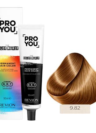 Краска для волос pro you the color maker 90 мл. revlon professional 9.82