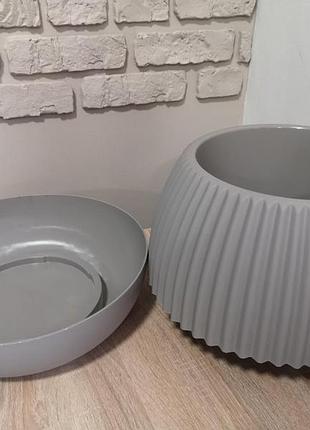 Вазон "бохо" d21*33cм 4,5л 5