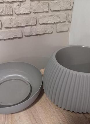 Вазон "бохо" d21*33cм 4,5л 6