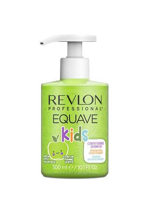 Детский шампунь без сульфатов и парабенов с ароматом яблока equave kids conditioning shampoo revlon 300 мл