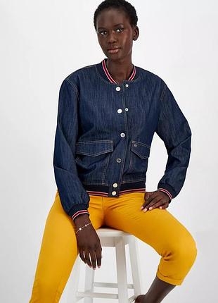 Женский джинсовый бомбер tommy hilfiger