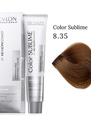 Краска для волос без аммиака color sublime 8.35 золотисто-махагоновый светлый блонд, 75 мл revlon professional