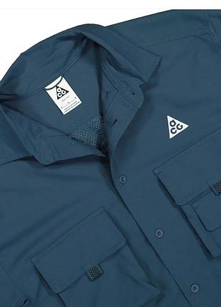 Рубашка мужская| nike acg dri-fit uv devastation trail shirt blue| dn3936-437