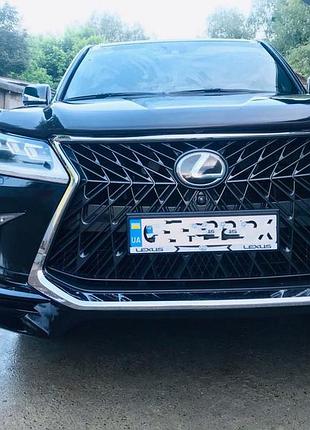Передний диффузор trd (2016-2021) черный для lexus lx570/450d
