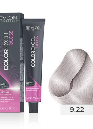 Безаміачна фарба (кислотний тонер) для волосся глос revlon color excel gloss 9.22 "світла лаванда" мета райдужний