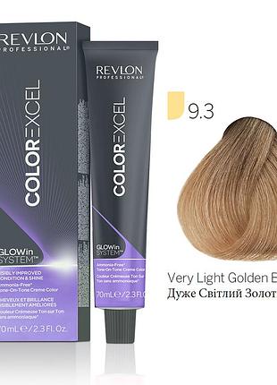 Безамичная краска для волос revlon professional color excel young, тон в тон 9.3 очень светлый золотистый блонд, 70 мл