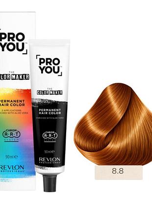 Краска для волос pro you the color maker 90 мл. revlon professional 8.8