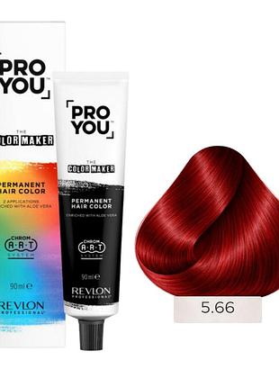 Краска для волос pro you the color maker 90 мл. revlon professional 5.66