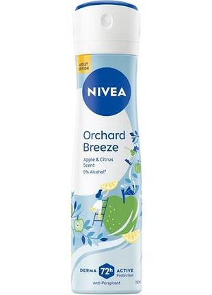 Дезодорант-антиперспирант женский nivea orchard breeze спрей 150 мл