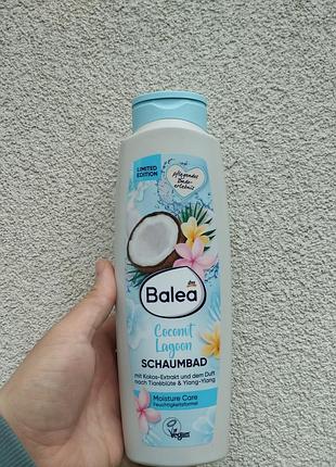 Піна для ванни balea coconut lagoon 750 мл – кокос, зволоження, spa релакс