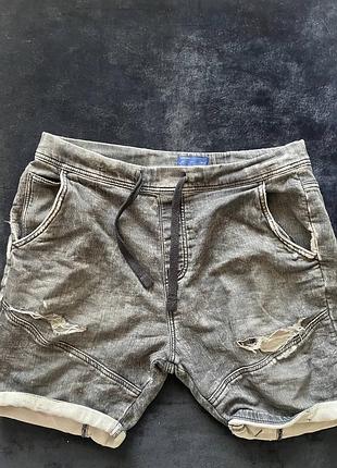 Чоловічі джинсові шорти zara man, розмір м