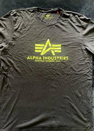 Чоловіча футболка alpha industries, оригінал, розмір l