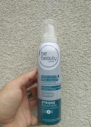 Пенка для укладки волос be beauty care strong fixation 250 мл – сильная фиксация, объем