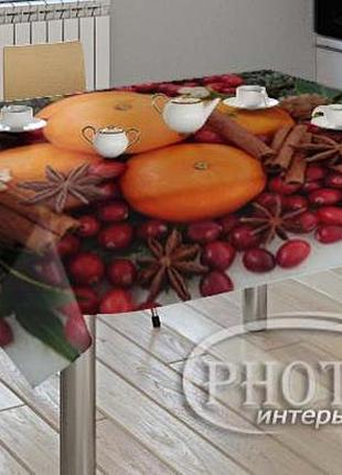 3d-фото скатертину "апельсини кориця"