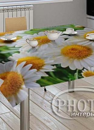 3d-фото скатертину "білі ромашки"