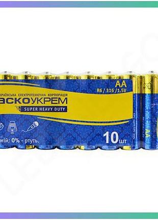 Батарейка сольова aа.r6.sp10 (shrink 10)