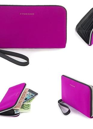 Гаманець tucano sicuro pochette, неопрен, рожевий