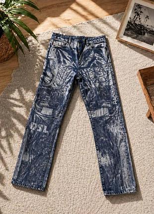 Джинси чоловічі diesel 1955 вінтажний дизайн acid wash, розмір w31 (m),