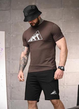 Летний комплект adi logo brown тр6161