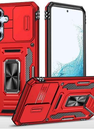 Ударостійкий чохол camshield army ring для samsung galaxy a57 5g червоний / red